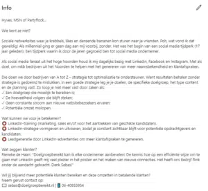 LinkedIn samenvatting Doelgroepbereikt.nl