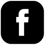 Facebook logo zwart