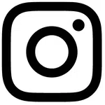 Instagram logo zwart
