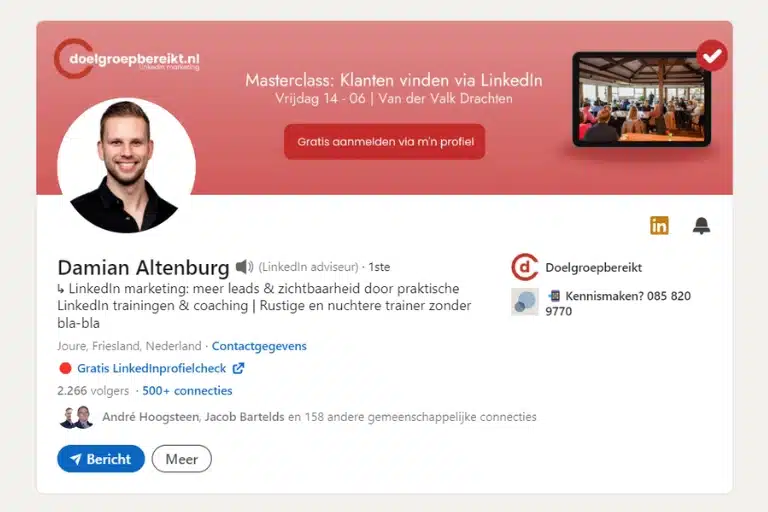 LinkedIn profiel laten maken